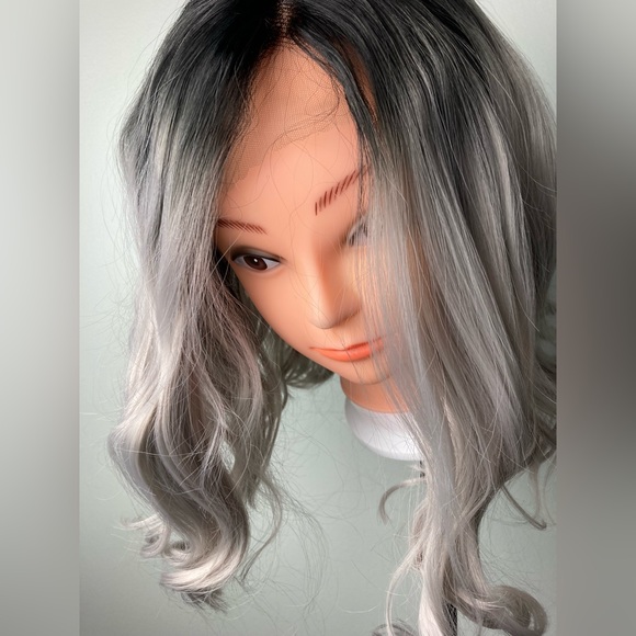 Grey Wig Gray Wig Lace Front Wig - Picture 5 of 9